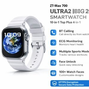 zt max 700 ultra 2 smart watch with hd display, bluetooth calling & health tracking